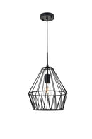 Elegant Lighting - LD4008D11BK - One Light Pendant - Candor - black