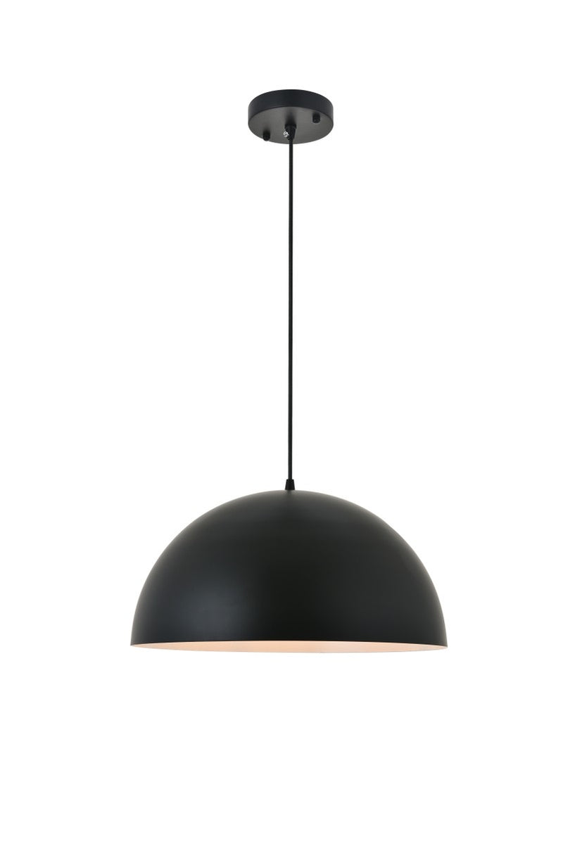 Elegant Lighting - LD4025D16BK - One Light Pendant - Forte - black