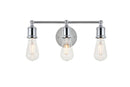 Elegant Lighting - LD4028W16C - Three Light Wall Sconce - Serif - Chrome