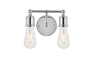 Elegant Lighting - LD4028W9C - Two Light Wall Sconce - Serif - Chrome