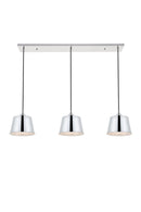 Elegant Lighting - LD4057D40C - Three Light Pendant - Nota - Chrome