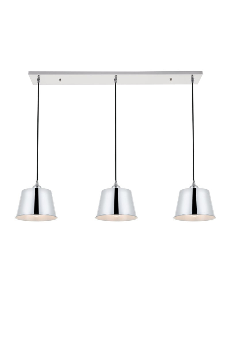 Elegant Lighting - LD4057D40C - Three Light Pendant - Nota - Chrome