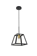Elegant Lighting - LD4061D10BRB - One Light Pendant - Resolute - brass