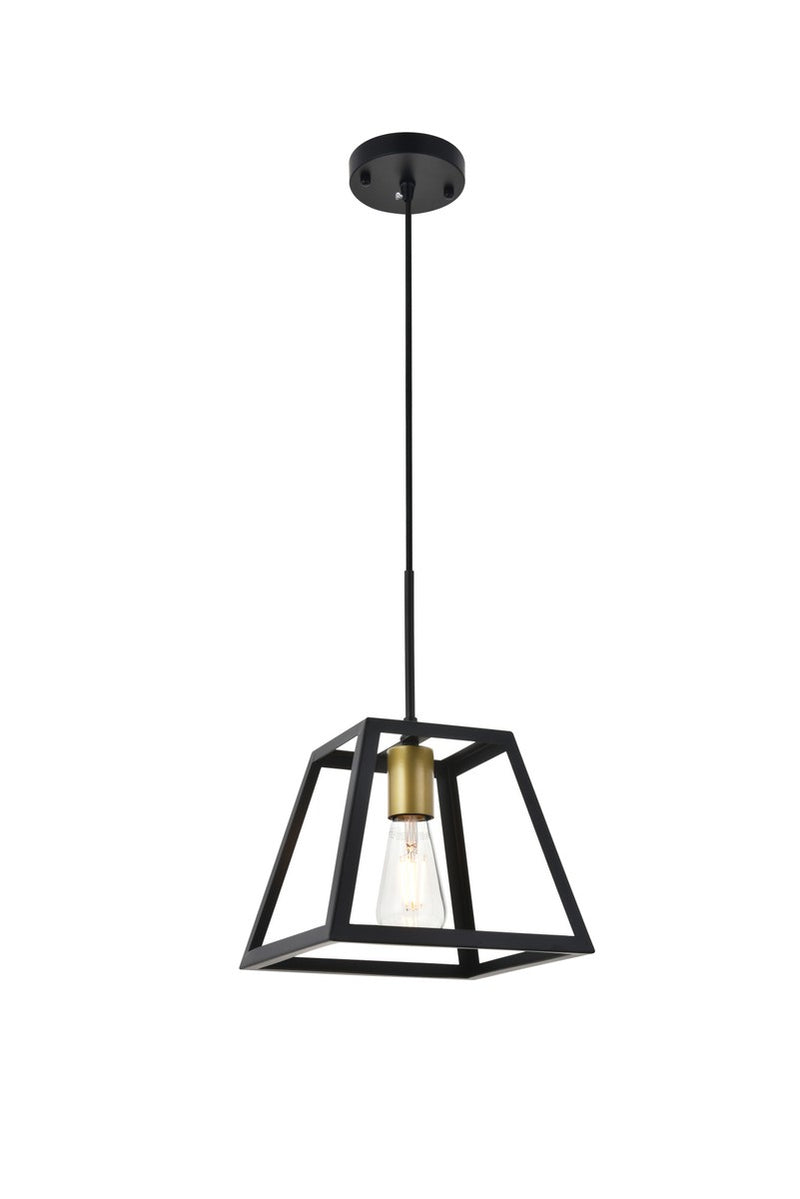 Elegant Lighting - LD4061D10BRB - One Light Pendant - Resolute - brass