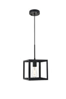 Elegant Lighting - LD4063D8BK - One Light Pendant - Resolute - black