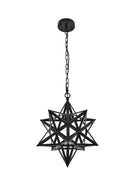 Elegant Lighting - LD4076D16BK - One Light Pendant - Nocturne - black