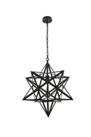 Elegant Lighting - LD4076D24BK - One Light Pendant - Nocturne - black