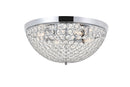 Elegant Lighting - LD5012F18C - Four Light Flush Mount - Taye - Chrome