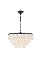 Elegant Lighting - LD5050D20BK - Four Light Pendant - Selene - Black