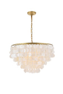 Elegant Lighting - LD5050D24BR - Six Light Pendant - Selene - brass