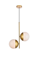 Elegant Lighting - LD6120BR - Two Light Pendant - Eclipse - Brass