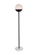 Elegant Lighting - LD6146BK - One Light Floor Lamp - Eclipse - Black