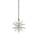 Allegri - 033610-050-FR001 - Six Light Pendant - Angelo - Matte Black w/ Polished Silver