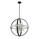Allegri - 033651-050-FR001 - Ten Light Pendant - Angelo - Matte Black W/ Polished Silver