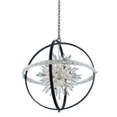 Allegri - 033652-050-FR001 - 24 Light Pendant - Angelo - Matte Black W/ Polished Silver