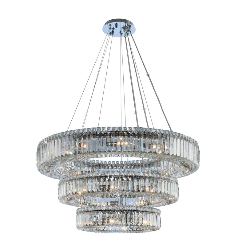 27 Light Pendant<br /><span style="color:#4AB0CE;">Entrega: 4-10 dias en USA</span><br /><span style="color:#4AB0CE;font-size:60%;">PREGUNTE POR ENTREGA EN PANAMA</span><br />Collection: Rondelle<br />Finish: Chrome