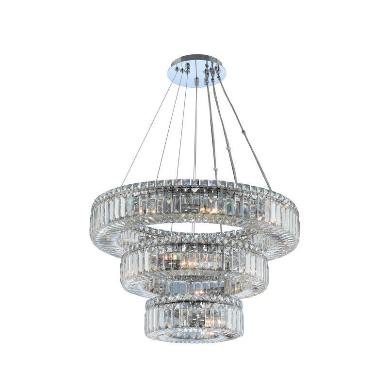 Allegri - 11772-010-FR001 - 18 Light Pendant - Rondelle - Chrome