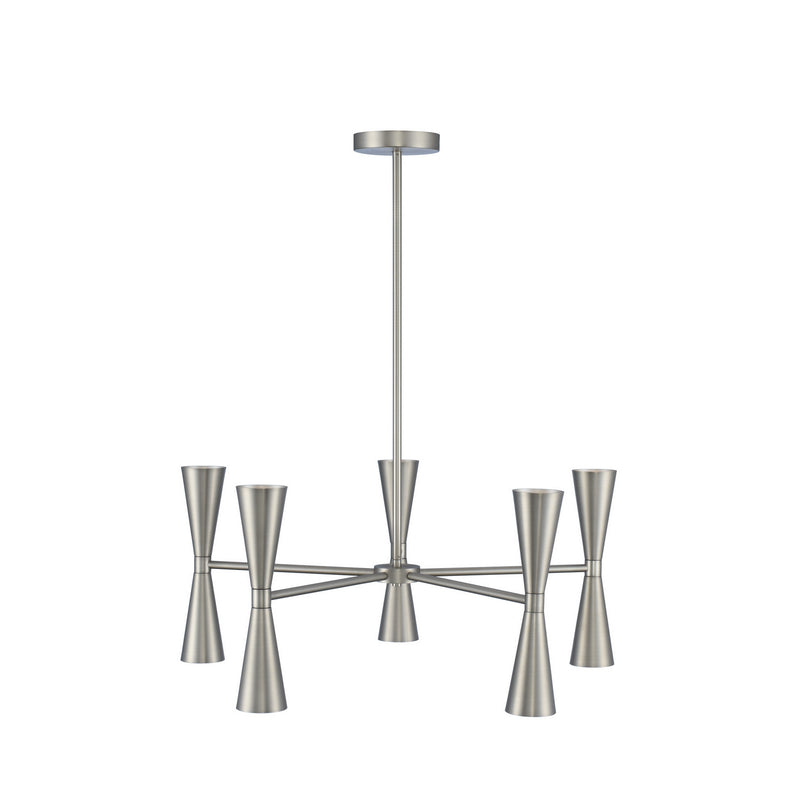 Kalco - 310470SN - LED Chandelier - Milo - Satin Nickel