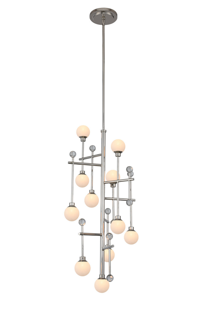 Kalco - 508650PN - LED Foyer Chandelier - Mercer - Polished Nickel