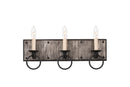 Kalco - 509233BI - Three Light Bath - Laramie - Black Iron