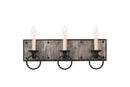 Kalco - 509233BI - Three Light Bath - Laramie - Black Iron