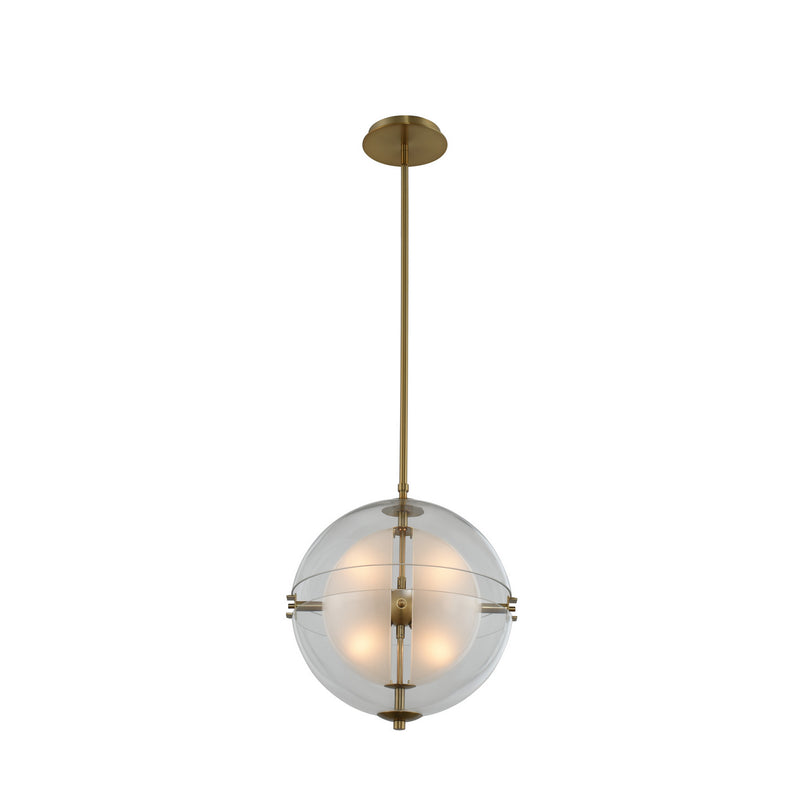 Kalco - 509751WB - LED Pendant - Sussex - Winter Brass