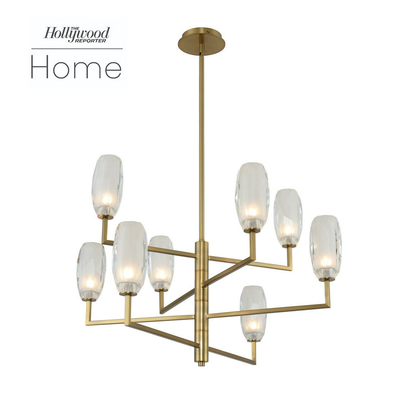 Kalco - 511571WB - LED Chandelier - June - Winter Brass