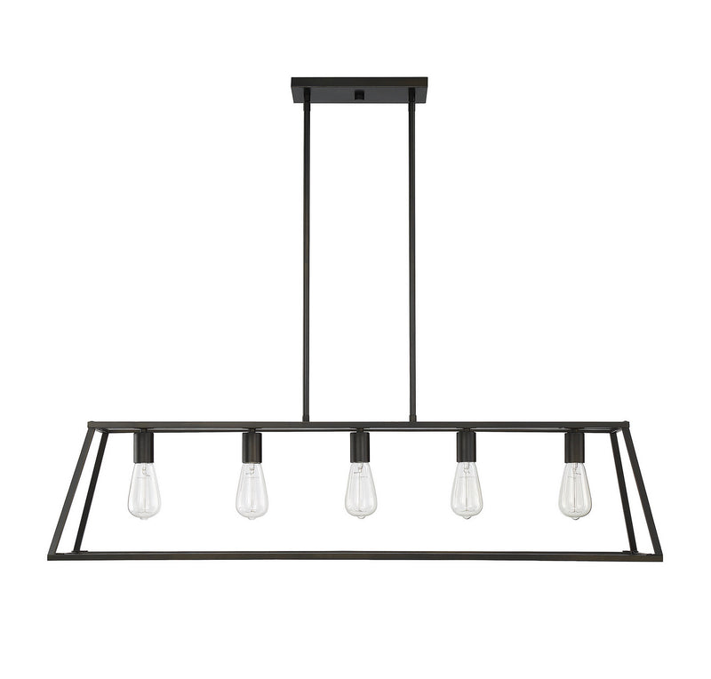 Five Light Linear Chandelier<br /><span style="color:#4AB0CE;">Entrega: 4-10 dias en USA</span><br /><span style="color:#4AB0CE;font-size:60%;">PREGUNTE POR ENTREGA EN PANAMA</span><br />Collection: Denton<br />Finish: Classic Bronze