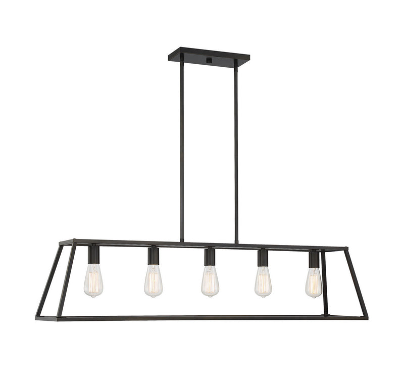 Five Light Linear Chandelier<br /><span style="color:#4AB0CE;">Entrega: 4-10 dias en USA</span><br /><span style="color:#4AB0CE;font-size:60%;">PREGUNTE POR ENTREGA EN PANAMA</span><br />Collection: Denton<br />Finish: Classic Bronze