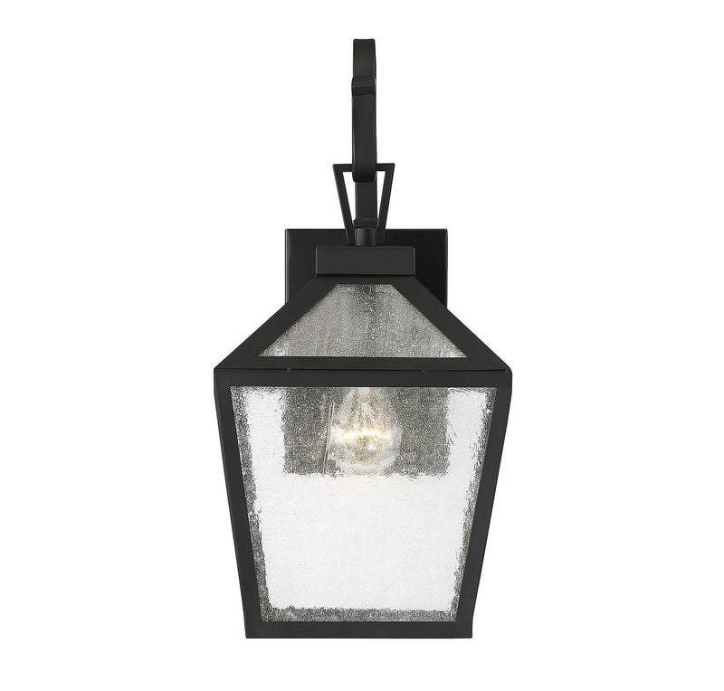 One Light Wall Mount<br /><span style="color:#4AB0CE;">Entrega: 4-10 dias en USA</span><br /><span style="color:#4AB0CE;font-size:60%;">PREGUNTE POR ENTREGA EN PANAMA</span><br />Collection: Woodstock<br />Finish: Black