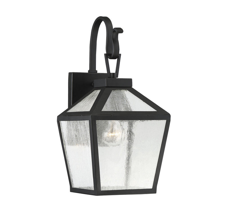 One Light Wall Mount<br /><span style="color:#4AB0CE;">Entrega: 4-10 dias en USA</span><br /><span style="color:#4AB0CE;font-size:60%;">PREGUNTE POR ENTREGA EN PANAMA</span><br />Collection: Woodstock<br />Finish: Black