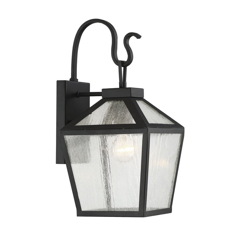 One Light Wall Mount<br /><span style="color:#4AB0CE;">Entrega: 4-10 dias en USA</span><br /><span style="color:#4AB0CE;font-size:60%;">PREGUNTE POR ENTREGA EN PANAMA</span><br />Collection: Woodstock<br />Finish: Black