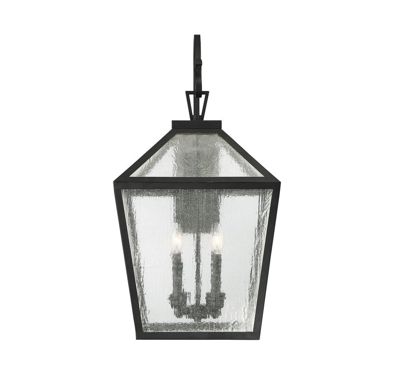Four Light Outdoor Wall Lantern<br /><span style="color:#4AB0CE;">Entrega: 4-10 dias en USA</span><br /><span style="color:#4AB0CE;font-size:60%;">PREGUNTE POR ENTREGA EN PANAMA</span><br />Collection: Woodstock<br />Finish: Black