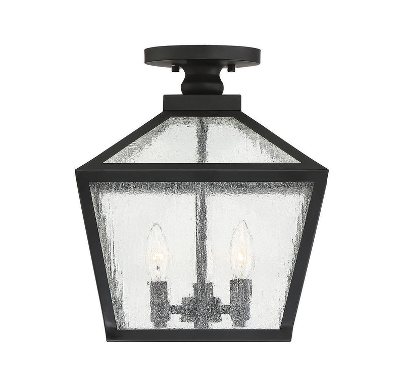 Three Light Flush Mount<br /><span style="color:#4AB0CE;">Entrega: 4-10 dias en USA</span><br /><span style="color:#4AB0CE;font-size:60%;">PREGUNTE POR ENTREGA EN PANAMA</span><br />Collection: Woodstock<br />Finish: Black