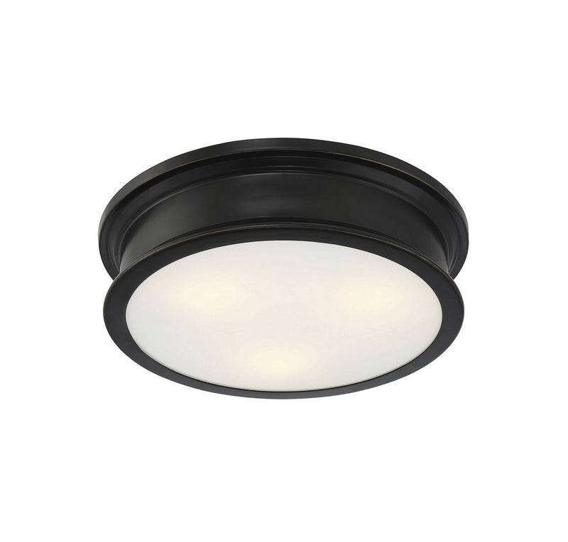 Savoy House - 6-133-16-44 - Three Light Flush Mount - Watkins - Classice Bronze