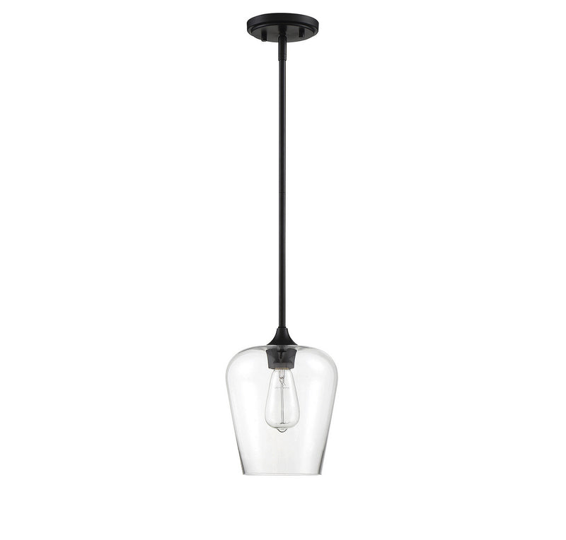 One Light Pendant<br /><span style="color:#4AB0CE;">Entrega: 4-10 dias en USA</span><br /><span style="color:#4AB0CE;font-size:60%;">PREGUNTE POR ENTREGA EN PANAMA</span><br />Collection: Octave<br />Finish: Black