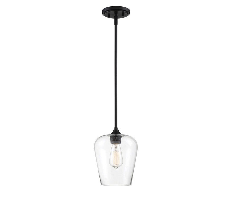 One Light Pendant<br /><span style="color:#4AB0CE;">Entrega: 4-10 dias en USA</span><br /><span style="color:#4AB0CE;font-size:60%;">PREGUNTE POR ENTREGA EN PANAMA</span><br />Collection: Octave<br />Finish: Black