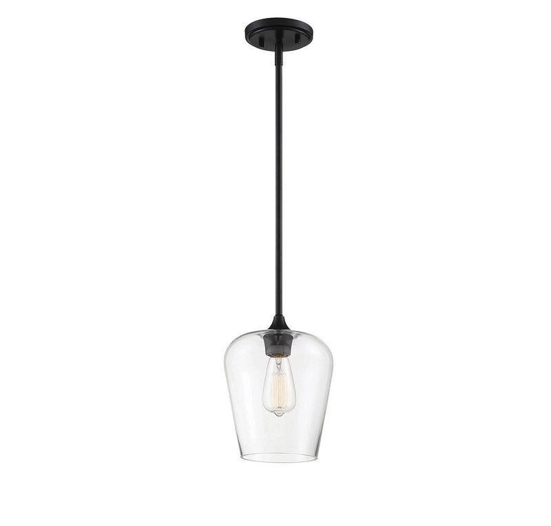 One Light Pendant<br /><span style="color:#4AB0CE;">Entrega: 4-10 dias en USA</span><br /><span style="color:#4AB0CE;font-size:60%;">PREGUNTE POR ENTREGA EN PANAMA</span><br />Collection: Octave<br />Finish: Black