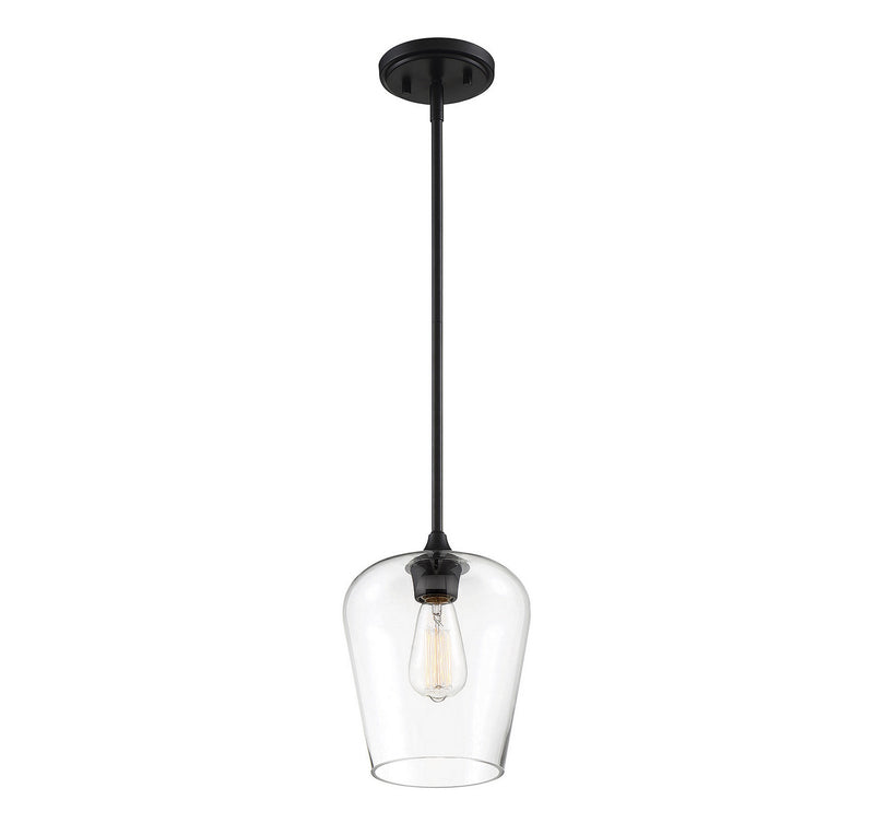 One Light Pendant<br /><span style="color:#4AB0CE;">Entrega: 4-10 dias en USA</span><br /><span style="color:#4AB0CE;font-size:60%;">PREGUNTE POR ENTREGA EN PANAMA</span><br />Collection: Octave<br />Finish: Black