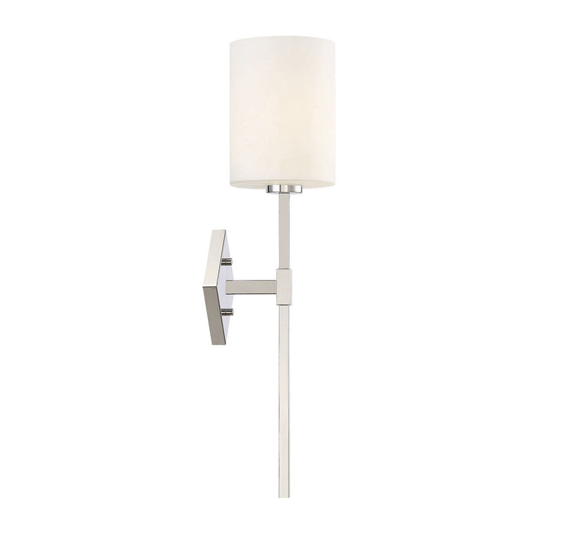 Savoy House - 9-0902-1-109 - One Light Wall Sconce - Destin - Polished Nickel