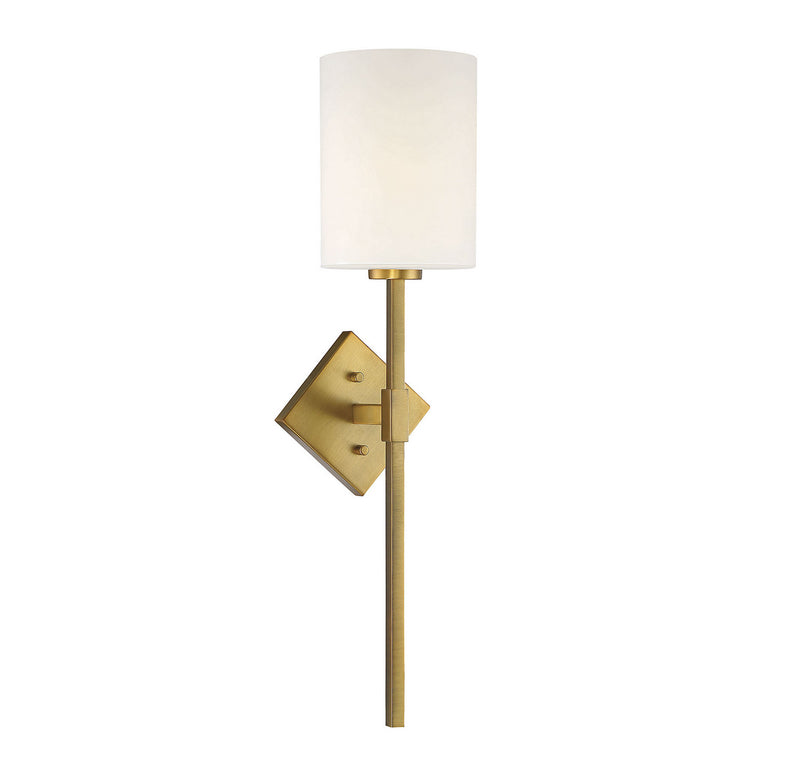 One Light Wall Sconce<br /><span style="color:#4AB0CE;">Entrega: 4-10 dias en USA</span><br /><span style="color:#4AB0CE;font-size:60%;">PREGUNTE POR ENTREGA EN PANAMA</span><br />Collection: Destin<br />Finish: Warm Brass