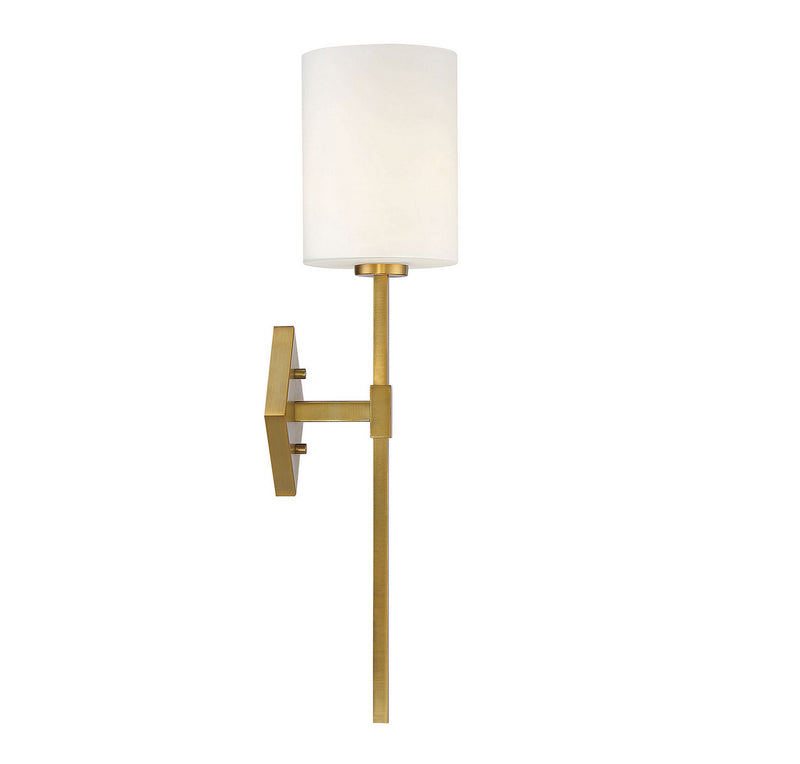 One Light Wall Sconce<br /><span style="color:#4AB0CE;">Entrega: 4-10 dias en USA</span><br /><span style="color:#4AB0CE;font-size:60%;">PREGUNTE POR ENTREGA EN PANAMA</span><br />Collection: Destin<br />Finish: Warm Brass