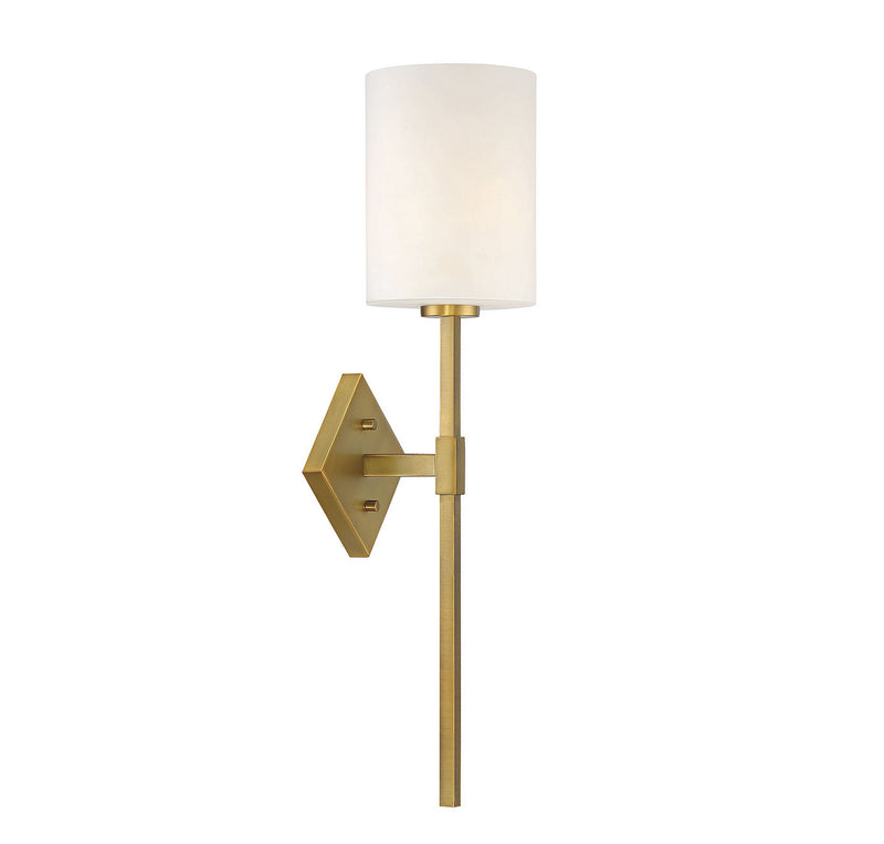 One Light Wall Sconce<br /><span style="color:#4AB0CE;">Entrega: 4-10 dias en USA</span><br /><span style="color:#4AB0CE;font-size:60%;">PREGUNTE POR ENTREGA EN PANAMA</span><br />Collection: Destin<br />Finish: Warm Brass