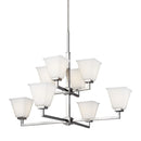 Generation Lighting - 3113708-962 - Eight Light Chandelier - Ellis Harper - Brushed Nickel