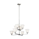 Eight Light Chandelier<br /><span style="color:#4AB0CE;">Entrega: 4-10 dias en USA</span><br /><span style="color:#4AB0CE;font-size:60%;">PREGUNTE POR ENTREGA EN PANAMA</span><br />Collection: Ellis Harper<br />Finish: Brushed Nickel