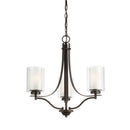 Generation Lighting - 3137303EN3-710 - Three Light Chandelier - Elmwood Park - Bronze