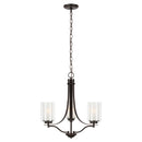 Three Light Chandelier<br /><span style="color:#4AB0CE;">Entrega: 4-10 dias en USA</span><br /><span style="color:#4AB0CE;font-size:60%;">PREGUNTE POR ENTREGA EN PANAMA</span><br />Collection: Elmwood Park<br />Finish: Bronze