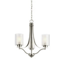 Generation Lighting - 3137303EN3-962 - Three Light Chandelier - Elmwood Park - Brushed Nickel