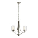 Three Light Chandelier<br /><span style="color:#4AB0CE;">Entrega: 4-10 dias en USA</span><br /><span style="color:#4AB0CE;font-size:60%;">PREGUNTE POR ENTREGA EN PANAMA</span><br />Collection: Elmwood Park<br />Finish: Brushed Nickel