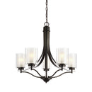 Generation Lighting - 3137305-710 - Five Light Chandelier - Elmwood Park - Bronze